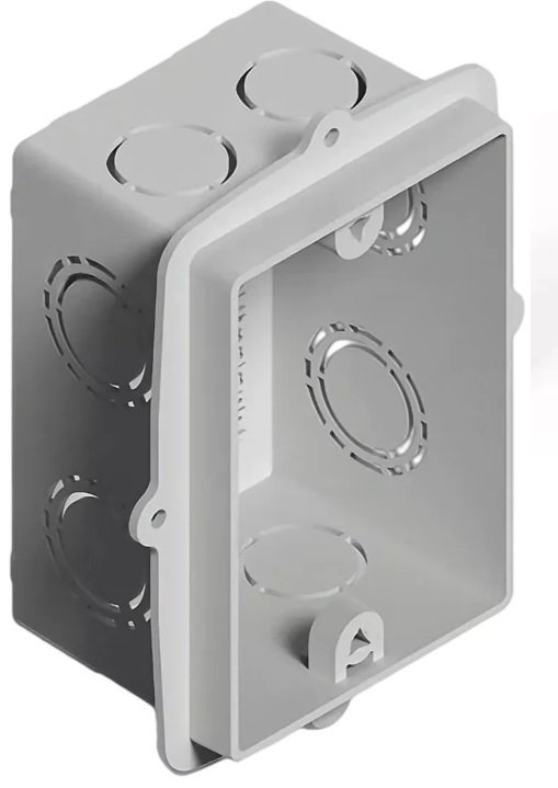 CAJA 5 X 10 RECT PVC EMBUTIR GRIS GEN ROD 02210PG-12